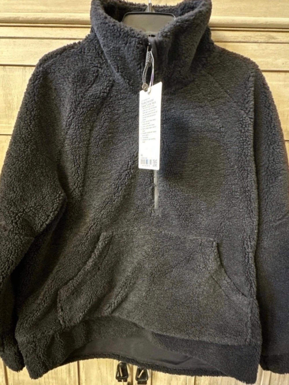 NEW lululemon Women’s Scuba Oversized Funnel-neck Pullover Sweater Black M/L NWT